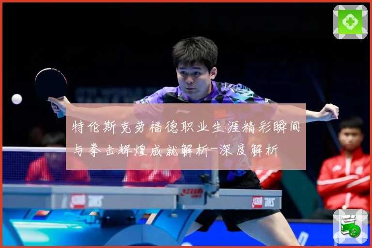 特伦斯克劳福德职业生涯精彩瞬间与拳击辉煌成就解析-深度解析